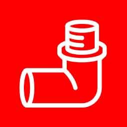 Commercial boiler pipes and accessories icon